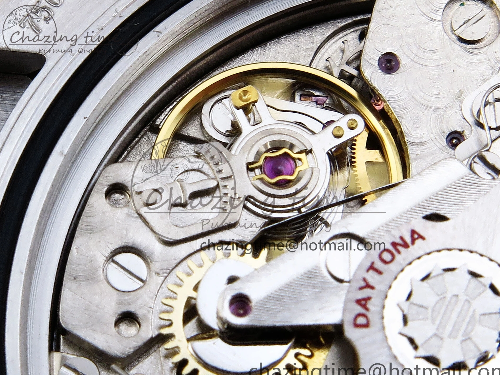 1225 Premium DAYTONA 116519 SS OMF BEST EDITION BLACK DIAL ON OYSTERFLEX STRAP A7750 (SLIM MOVEMENT) 1788